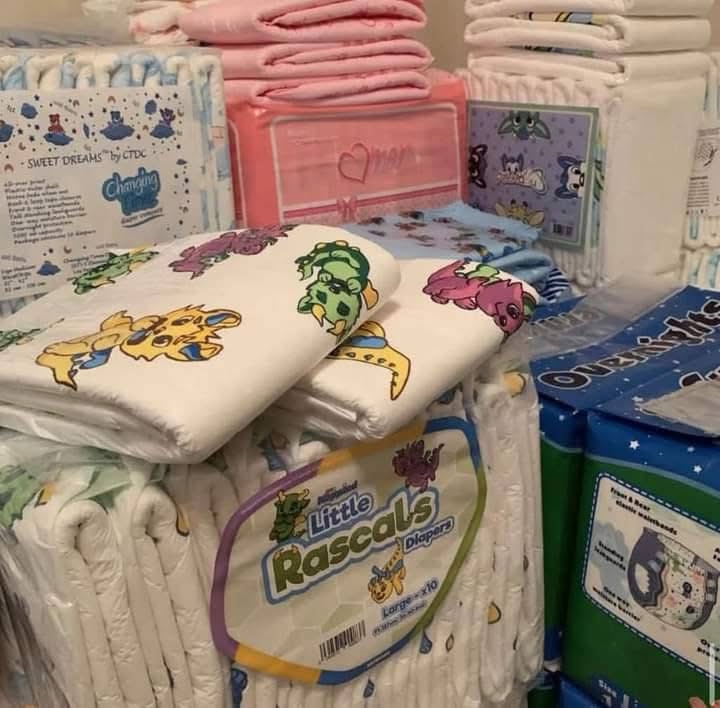 abdl diapers, 100 packs per pallet ABDL Diapers, 100 packs per pallet
