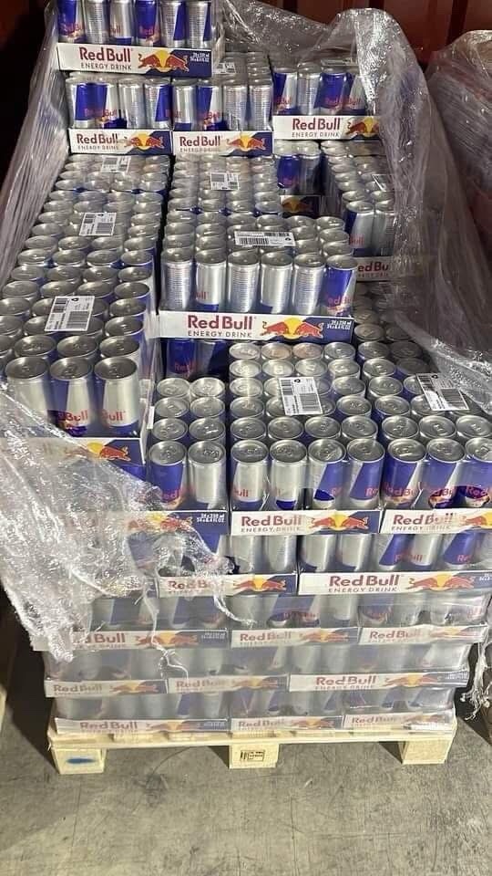 original redbull 150 trays per pallet Original Redbull 150 trays per pallet